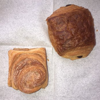 Independent Baking - bottom left: Morning Roll top right: chocolate croissant - Bakeries Near Me - Athens, Georgia
