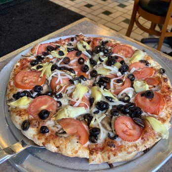 Rocco's Pizza - Medium veggie pizza - Italian Near Me - Mill Valley, California