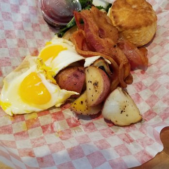 Arize Bistro - The Usual, as takeout.  Break down the box for a convenient plate  #arizebistro - Breakfast & Brunch Near Me - Long Beach, California