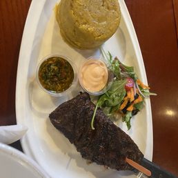 Churrasco con Mofongo!!