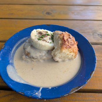 Bang Bang Pie & Biscuits - Biscuit & Gravy with The Works - Bakeries Near Me - Chicago, Illinois