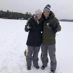 Upstate Guide Service - The Crawford's out with Mike catching some perch!