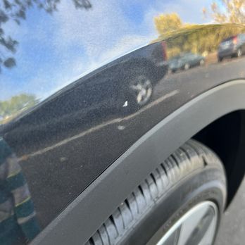 Dent Erasers - Door ding with indentation.  Paint was unfortunately chipped. - Mobile Dent Repair Near Me - Concord, California