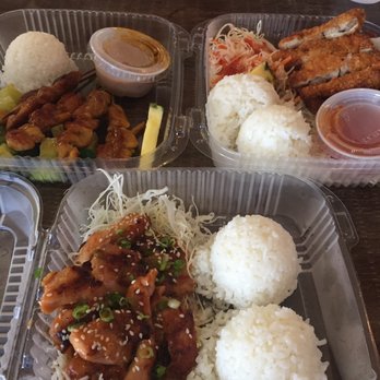 Kokonut Grill - Satays (top left), Koko Box with crispy chicken (top right), Koko Mini with grilled chicken (bottom) - Asian Fusion Near Me - Richmond, Virginia Kokonut Grill - Satays (top left), Koko Box with crispy chicken (top right), Koko Mini with grilled chicken (bottom) - Asian Fusion Near Me - Richmond, Virginia