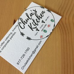 Chula’s Kitchen - Business Card