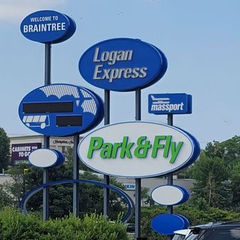 Logan Express - It's an old drive in theater. Love how they kept the mid-century modern sign. - Airport Shuttles Near Me - Braintree, Massachusetts