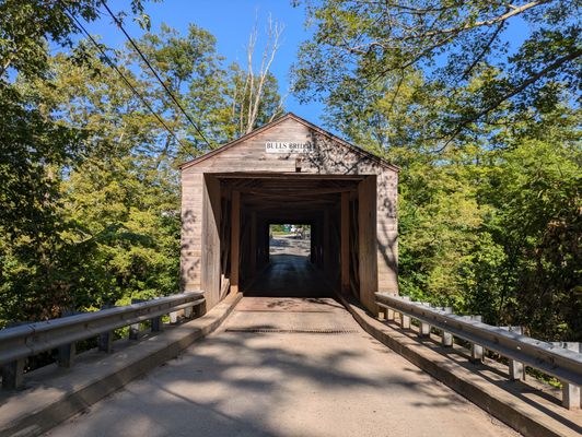 Historic Bulls Covered Bridge by null