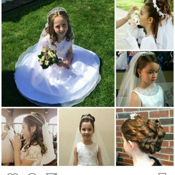 Platinum Salon - Communion girls hair by jeanette - Hair Salons Near Me - Oceanside, New York