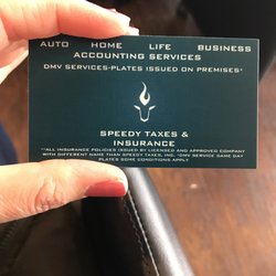 Speedy Taxes & Insurance - Business card