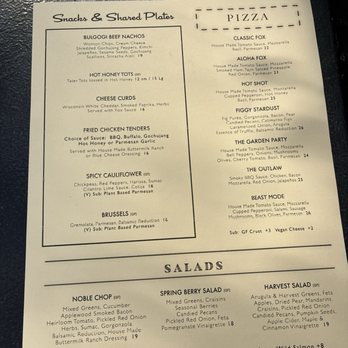 The Noble Fox Restaurant & Brewery - Burgers Near Me - Ashland, Oregon