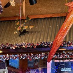 Harry's Bar and Grille - Airplane that where hanging from bar area
