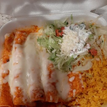 Sol Mexican Restaurante - Enchiladas with beans and ricd - Mexican Near Me - Wimauma, Florida