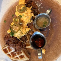 Yolk's Breakfast - Chicken and Waffles