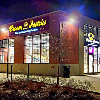Crown Pastries - Storefront at night - Middle Eastern Near Me - Oakville, Ontario Crown Pastries - Storefront at night - Middle Eastern Near Me - Oakville, Ontario