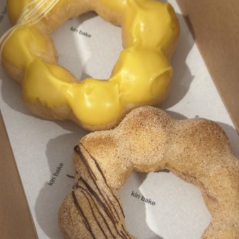 Kin Bakeshop - Mango calamansi and cinnamon sugar mochi donut - Donuts Near Me - Santa Barbara, California Kin Bakeshop - Mango calamansi and cinnamon sugar mochi donut - Donuts Near Me - Santa Barbara, California