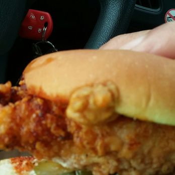 KFC - Nashville  hot chicken sandwich - Fast Food Near Me - Augusta, Georgia