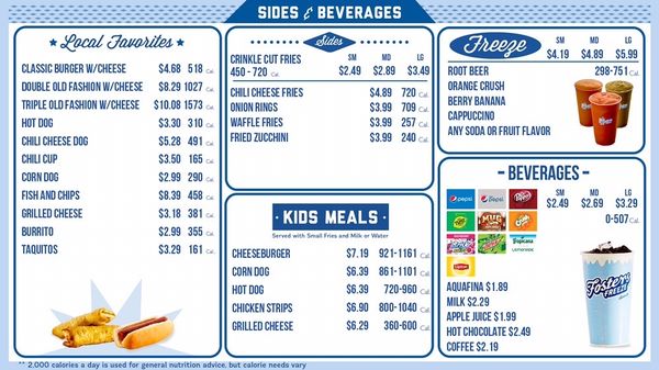 Menu photo 2 Fosters Freeze Oroville, CA