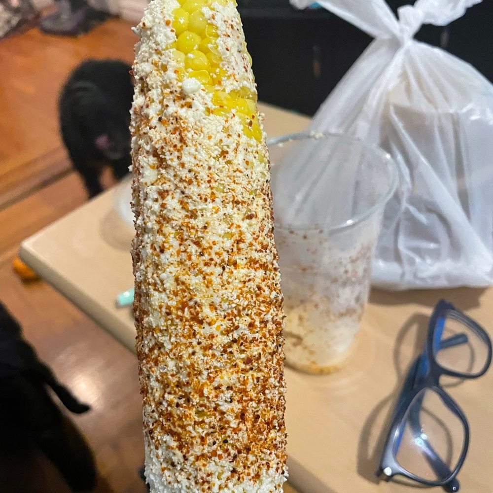 Coco Taqueria - a corn on a stick - Mexican Near Me - Sleepy Hollow, New York