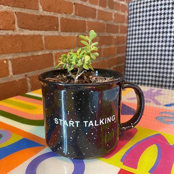 DV8 Kitchen - Never sure if we do too much or not enough talking but the mug/planter is cute. - Bakeries Near Me - Lexington, Kentucky