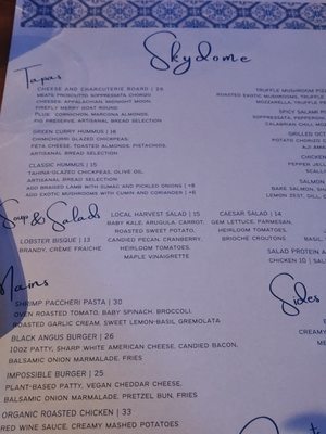 Menu photo 7 Skydome Restaurant Arlington, VA
