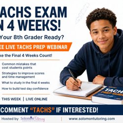 Solomon Tutoring - Helping students prepare for TACHS success! Our interactive webinar equips students with expert strategies, practical tips, and confidence.