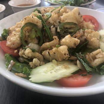 My Lan Bistro - Calamari (w/ extra Jalapeños) - Vietnamese Near Me - Fort Worth, Texas My Lan Bistro - Calamari (w/ extra Jalapeños) - Vietnamese Near Me - Fort Worth, Texas