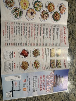 Menu photo 2 China Ocean Orlando, FL