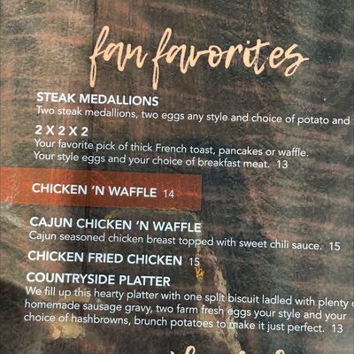 Menu photo 2 Mango's Breakfast Brunch Keller, TX