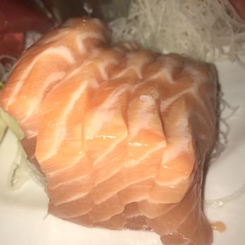 Sushi Town - The salmon on the sashimi combo, look at how thick! - Japanese Near Me - Costa Mesa, California