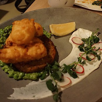The Acorn - Halloumi cheese, with mashed peas - Vegan Near Me - Vancouver, British Columbia The Acorn - Halloumi cheese, with mashed peas - Vegan Near Me - Vancouver, British Columbia