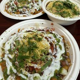 Mixed Chat and Dahi Vada yesterday