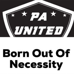 PA United - PA United's logo and tag line.