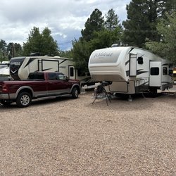 Ponderosa RV Resort - Pull thru space.