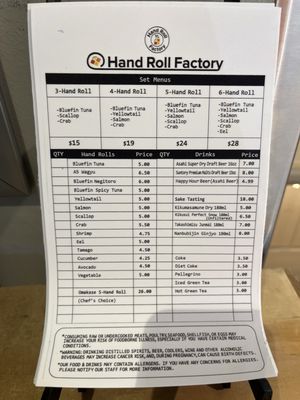Menu photo 7 Hand Roll Factory Yorba Linda, CA Menu photo 7 Hand Roll Factory Yorba Linda, CA