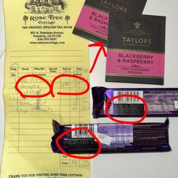 My receipt and candy bars showing old expiration dates.