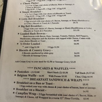 Janice's Dinner Bell Cafe - Menu - Breakfast & Brunch Near Me - Kirbyville, Texas