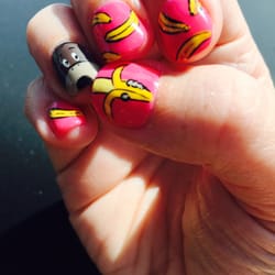 Best Nails - Linda just did this awesome nail art over shellac and I love it! She's awesome I highly recommend anyone going to Best Nails.