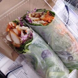 Sushi and Sushi - Teriyaki chicken rice paper roll