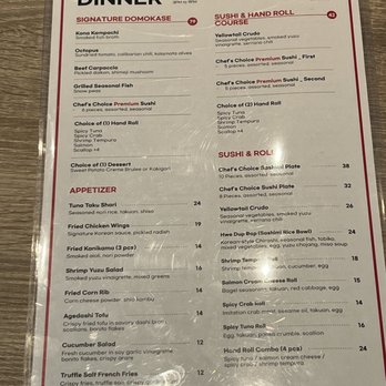 Domo Domo - Menu - Japanese Near Me - Ewa Beach, Hawaii
