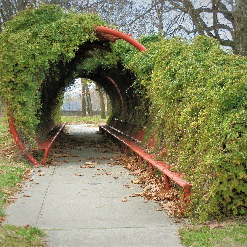 Red Arbor - Red Arbor by Stanley Saitowitz (1992) continues the red theme of Columbus structures - Public Art Near Me - Columbus, Indiana Red Arbor - Red Arbor by Stanley Saitowitz (1992) continues the red theme of Columbus structures - Public Art Near Me - Columbus, Indiana