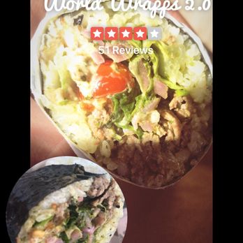 World Wrapps - Customer chimichurri to the nori wrap. Nice. - Wraps Near Me - Santa Clara, California