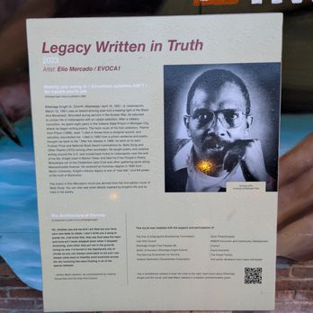 Etheridge Knight Mural - Legacy Written in Truth, Etheridge Knight Mural, Indianapolis - Public Art Near Me - Indianapolis, Indiana