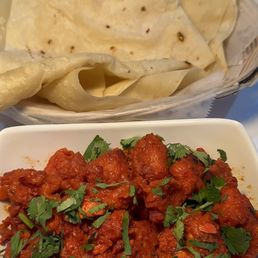 Chicken 65 + rumali roti Chicken 65 + rumali roti