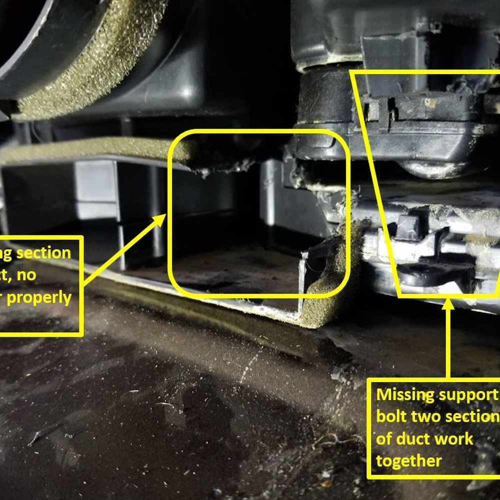 Damage from short cutting a job that I paid over $1000 for. Damage from short cutting a job that I paid over $1000 for.