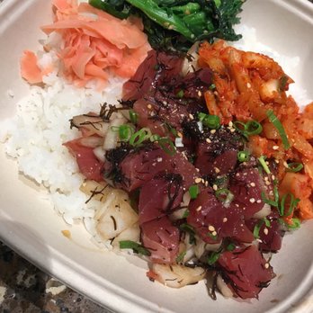 Ahi & Vegetable - Ala Moana - Kimchi ahi poke bowl - Poke Near Me - Honolulu, Hawaii