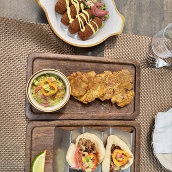 Doce Provisions - Chorizo Croquettes The Guac Lechon Asado Buns - New American Near Me - Miami, Florida