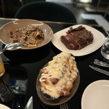 Cino - Herb papardelle, NY strip, twice baked potato - Italian Near Me - Honolulu, Hawaii