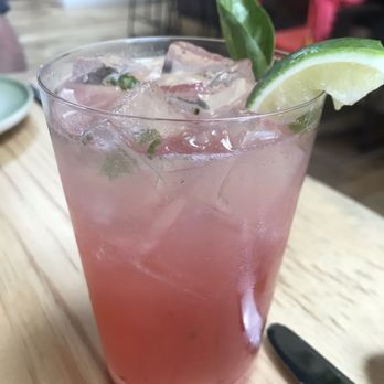 Mägo - Mocktail of lemon, hibiscus, basil, essential oil of mandarin orange - Colombian Near Me - Oakland, California Mägo - Mocktail of lemon, hibiscus, basil, essential oil of mandarin orange - Colombian Near Me - Oakland, California