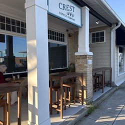 Crest Coffee - Part of their outdoor seating
