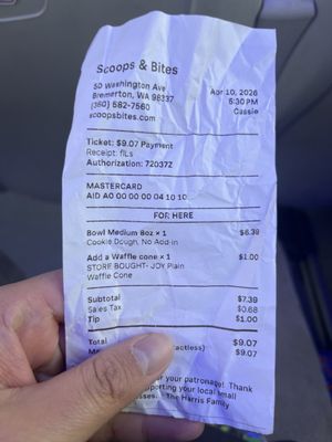 Menu photo 1 Scoops & Bites Bremerton, WA